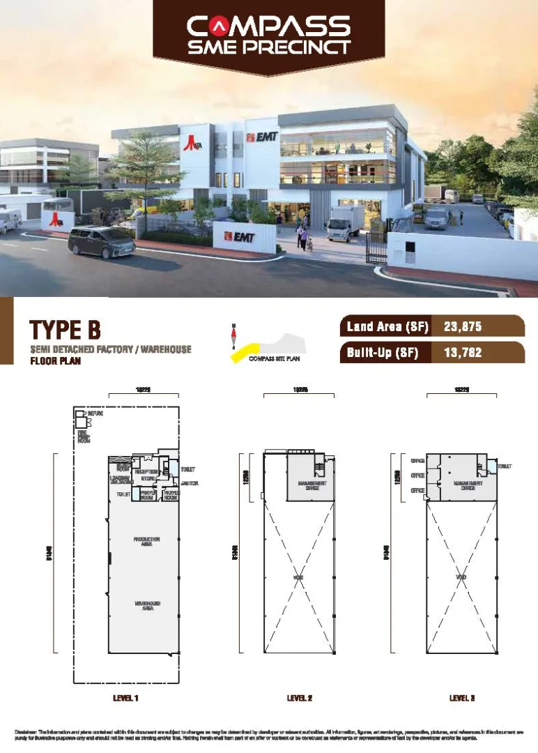 Semi-Detached Factory for Rent at COMPASS @ Kota Seri Langat, Banting - 7