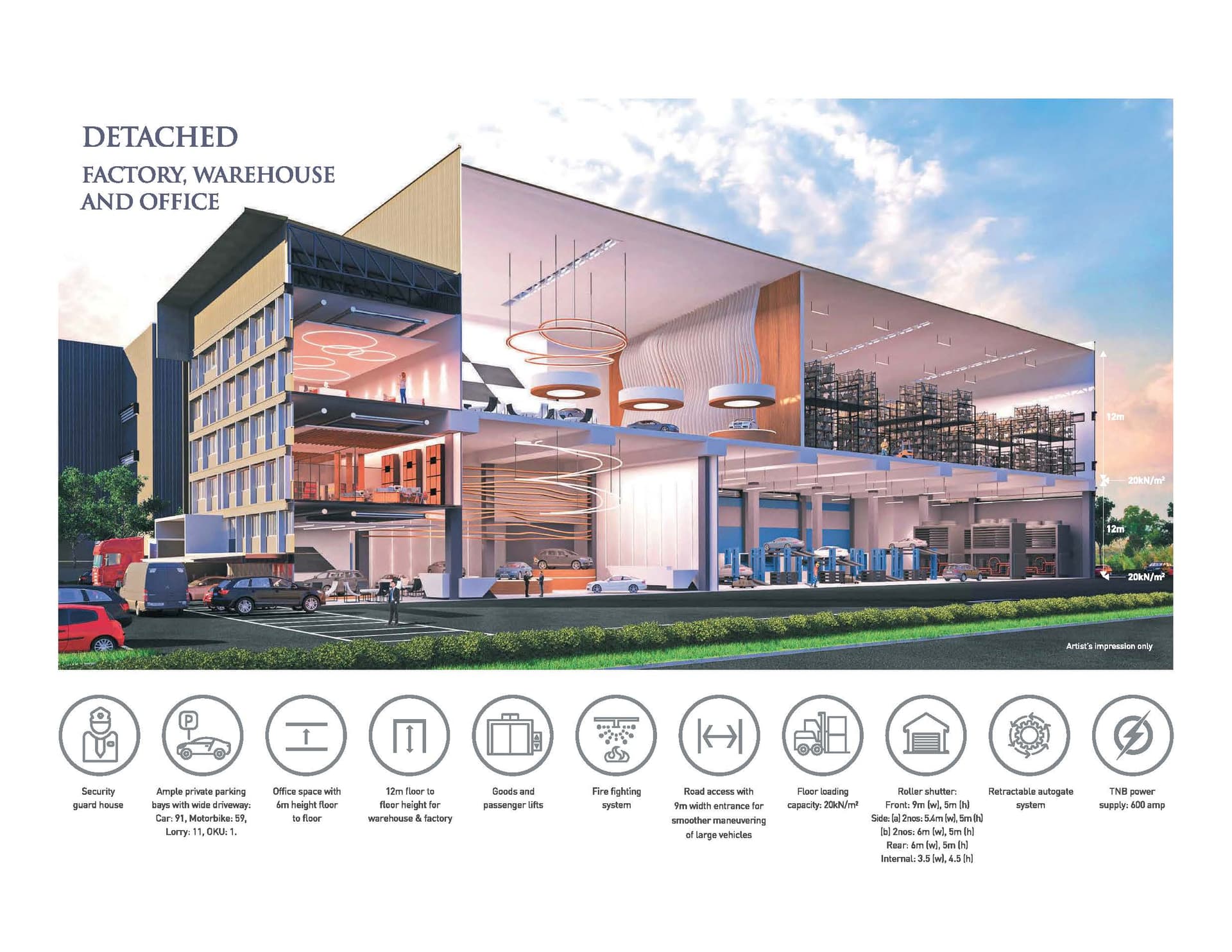 Detached Factory for Sale in Shah Alam, Selangor (120,227 sqft) - 2