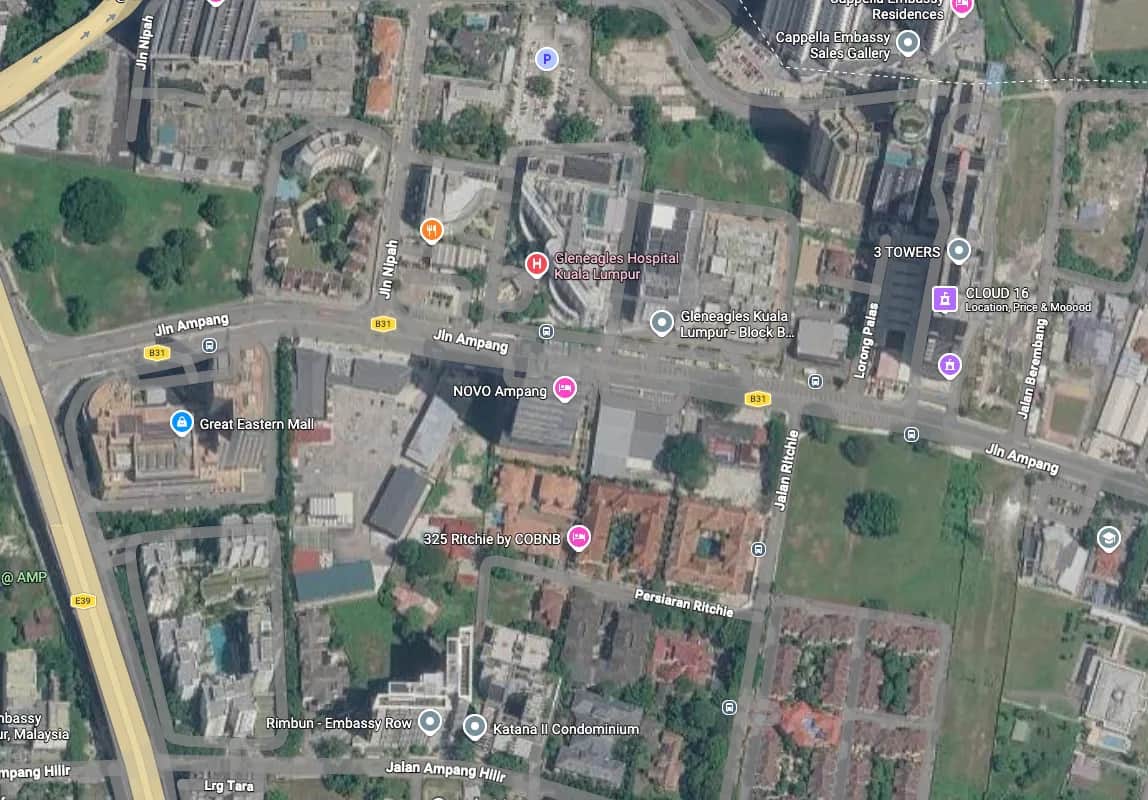 Freehold Commercial Land For Sale in Jalan Ampang, KL — 44,785 sq ft | Car Showroom Ready 5